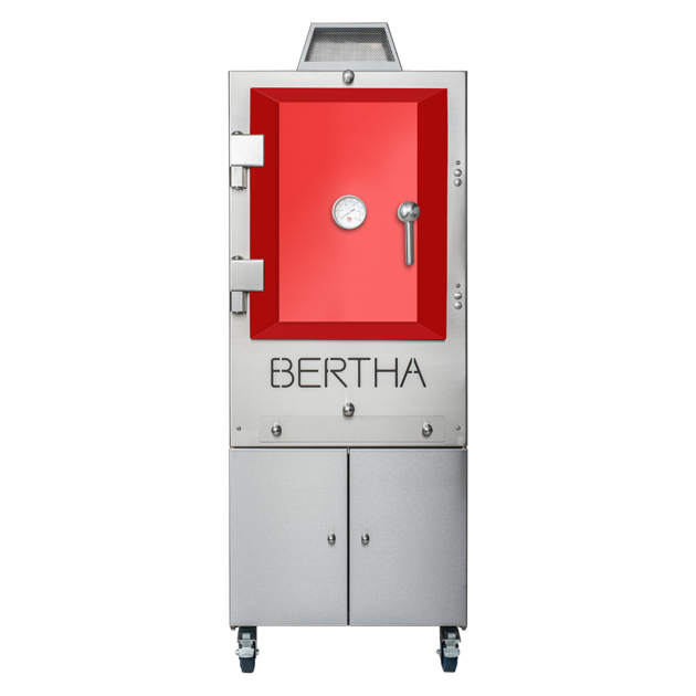Bertha Commercial & Residential Charcoal Oven and Smoker Grill - Red