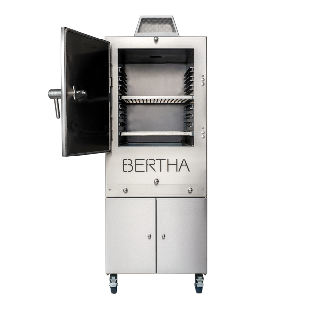 Bertha Commercial & Residential Charcoal Oven and Smoker Grill - Black