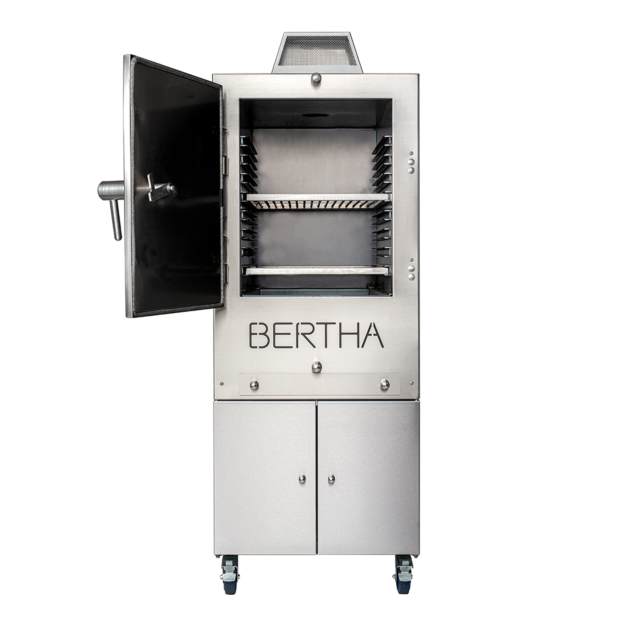 Bertha Commercial & Residential Charcoal Oven and Smoker Grill - Stainless steel