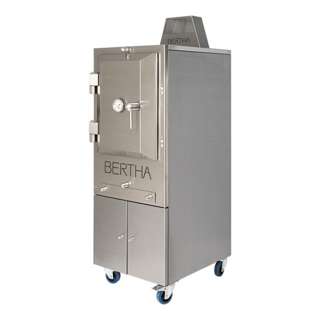 Bertha Commercial & Residential Charcoal Oven and Smoker Grill - Stainless steel