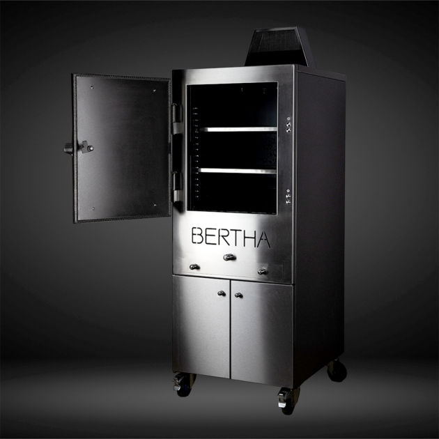 Bertha Commercial & Residential Charcoal Oven and Smoker Grill - Black