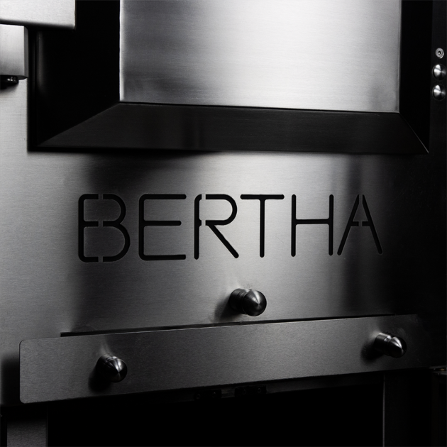Bertha Commercial & Residential Charcoal Oven and Smoker Grill - Black