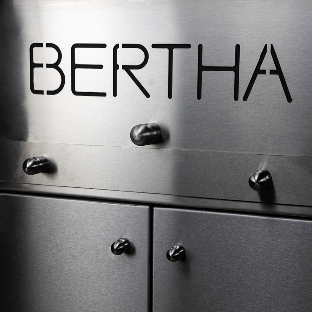 Bertha Commercial & Residential Charcoal Oven and Smoker Grill - Black