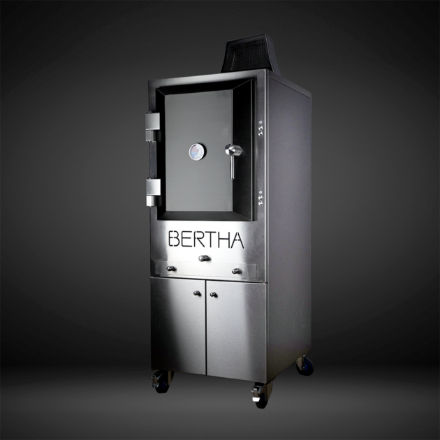 Bertha Commercial & Residential Charcoal Oven and Smoker Grill - Black