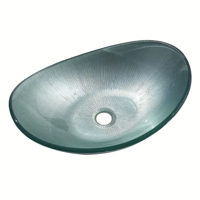 Glass Art Basin In The Shape Of A Ingot