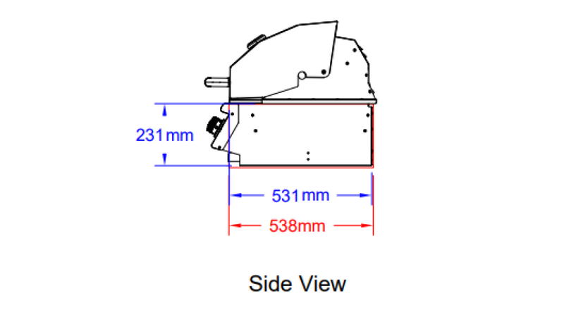 Bull Angus Built-in 4 Burner Gas BBQ Grill - Stainless Steel