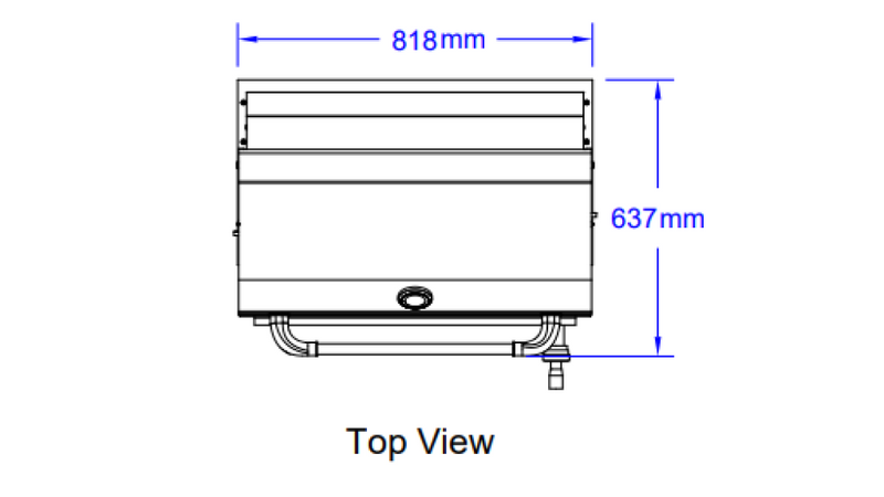 Bull Angus Built-in 4 Burner Gas BBQ Grill - Stainless Steel