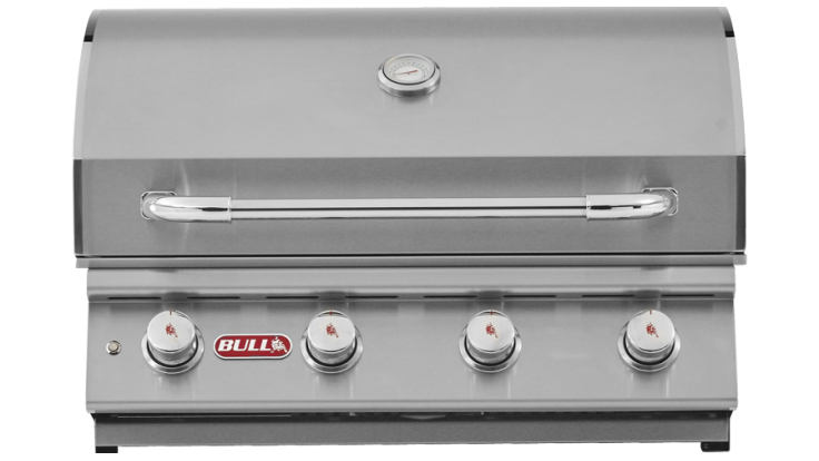Bull Lonestar Built-in 4 Burner Gas BBQ Grill - Stainless Steel