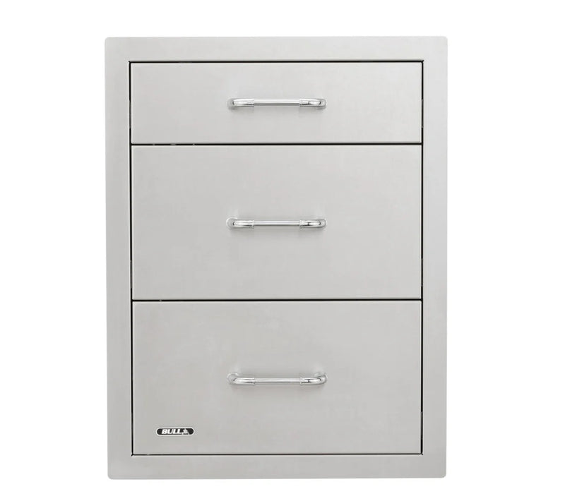 Bull Triple Drawer Stainless Steel - 464cm