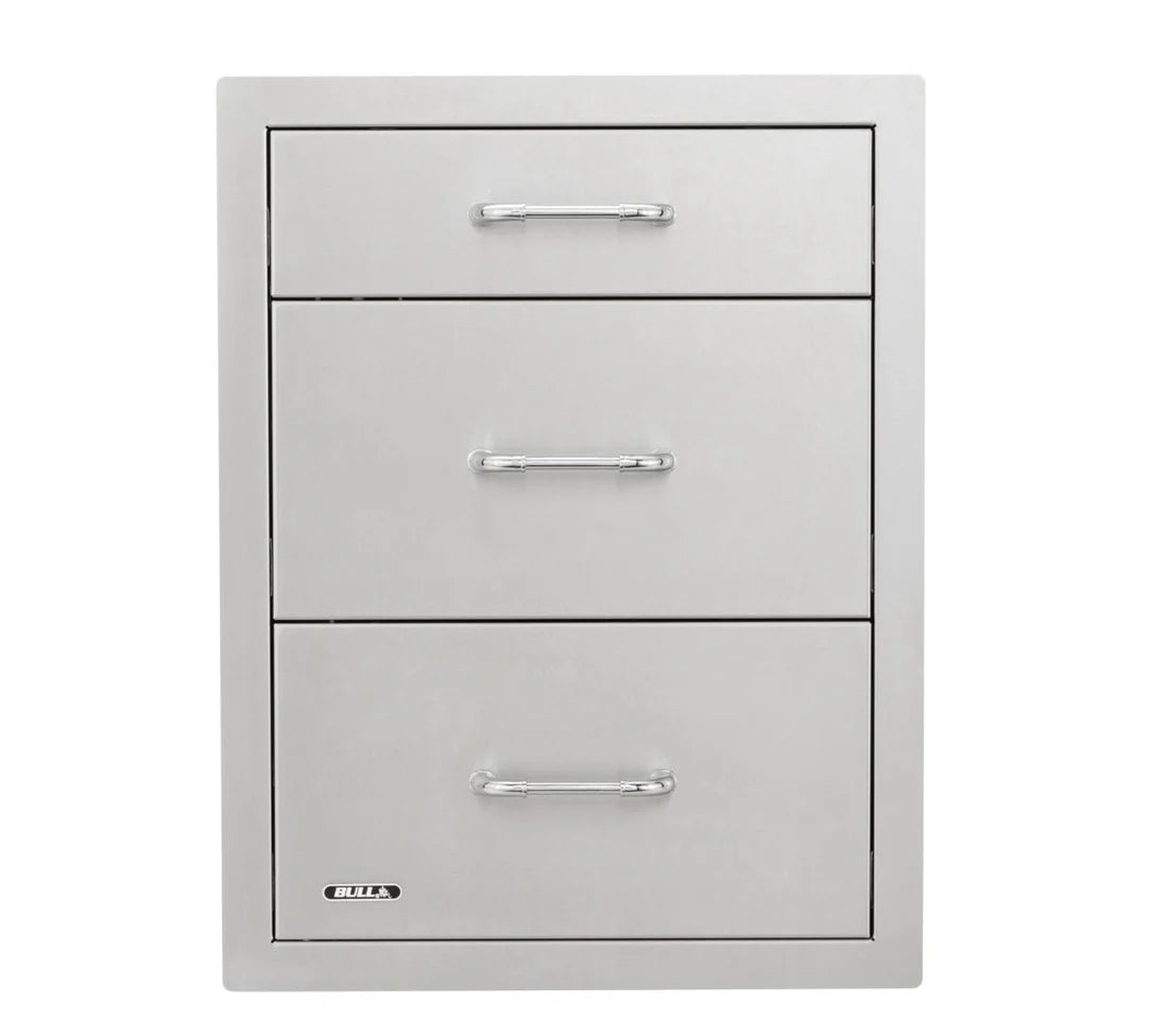 Bull Triple Drawer Stainless Steel - 464cm — Primecookout Ltd