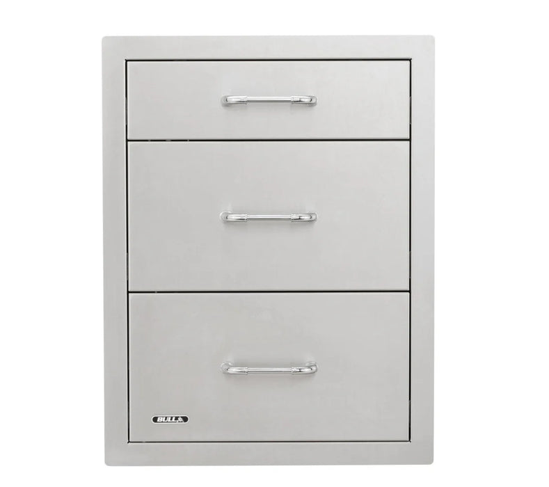 Bull Triple Drawer Stainless Steel - 464cm