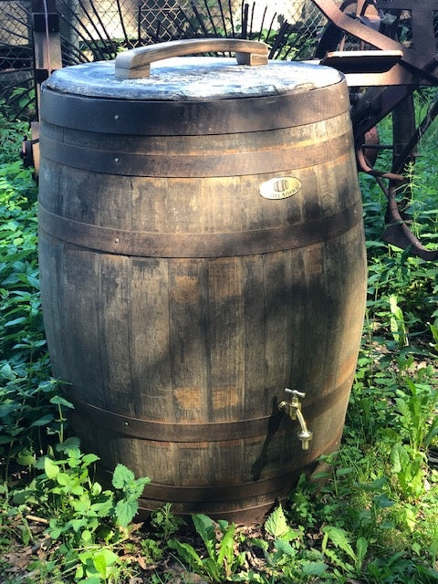 Whisky Oak Barrel 240 Liters Brushed with Loose Lid and Handle