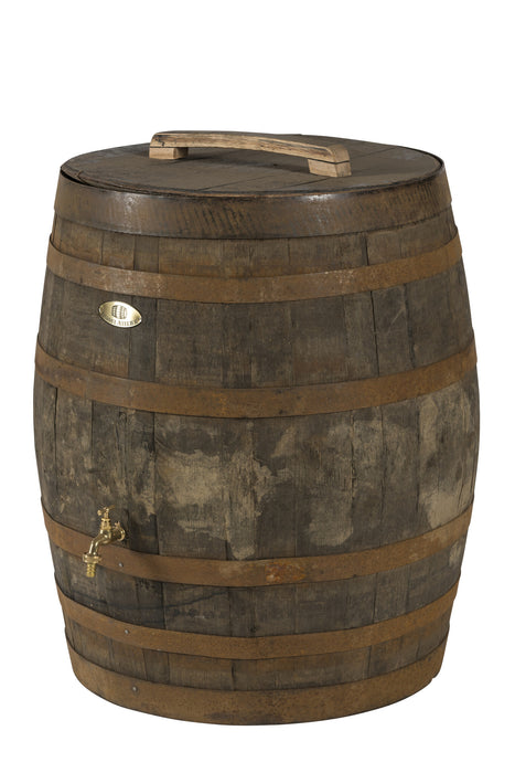 Whisky Oak Barrel 240 Liters Brushed with Loose Lid and Handle