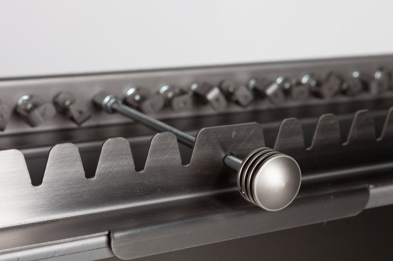 Rossofuoco Stainless Steel Barbecue for Skewers or “Arrosticini” - Charcoal fired