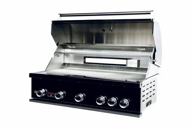 Whistler Burford Black 5 Burner Barbecue with Rotisserie and Weather Cover