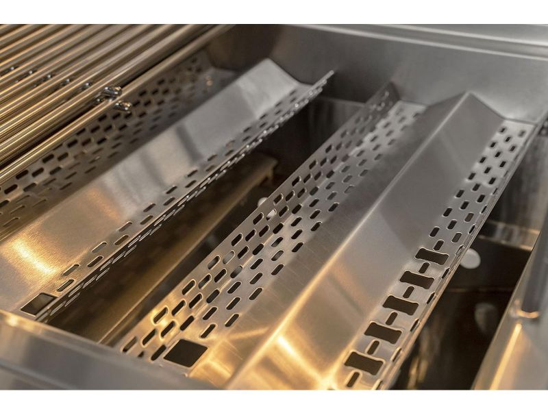 Whistler Fairford Grey Outdoor Kitchen 5-Burner BBQ and side Burner | 2.7M Full-Length