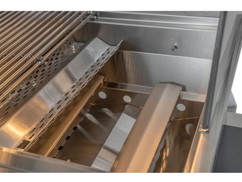 Whistler Fairford Grey Outdoor Kitchen 5-Burner BBQ and side Burner | 2.7M Full-Length