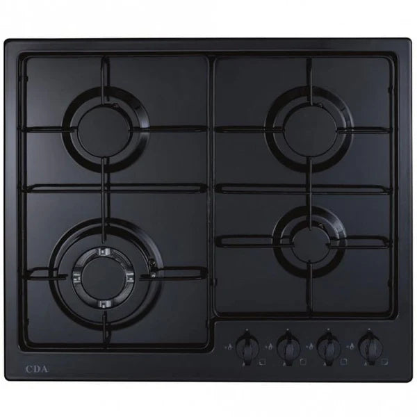 CDA HG6251BL Four burner gas hob