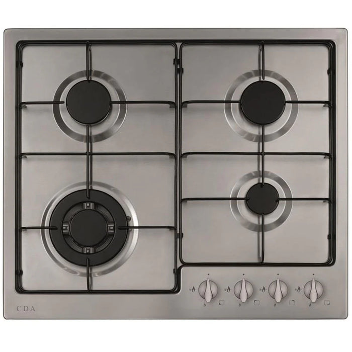 CDA HG6251SS Four burner gas hob