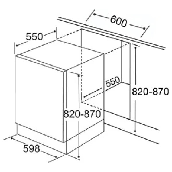 Panel Ready CDA CDI6372 60cm Fully Integrated 15 place setting Dishwasher