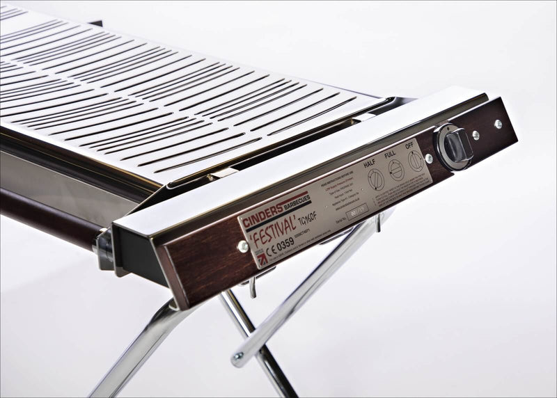 Cinders FESTIVAL SG80F Propane Gas BBQ Fitted With Flame Failure Technology