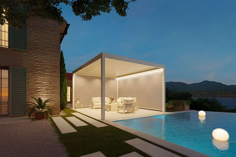 Pergola with Vertical Slats and Slatted Roof  Width 4m x Depth 3m