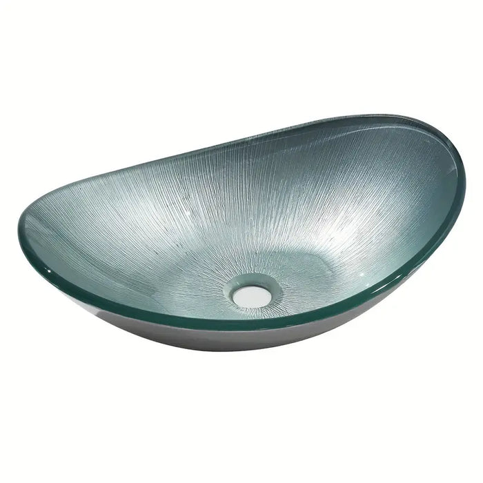 Glass Art Basin In The Shape Of A Ingot