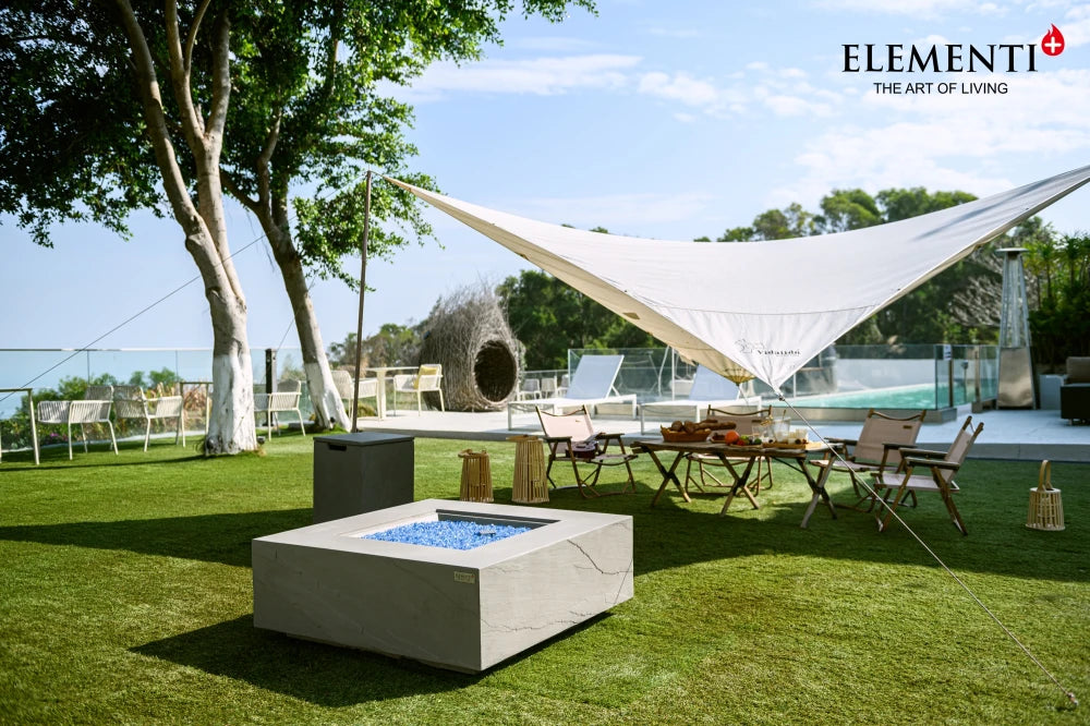 Capertee Fire Table - Space Grey plus Weather Cover