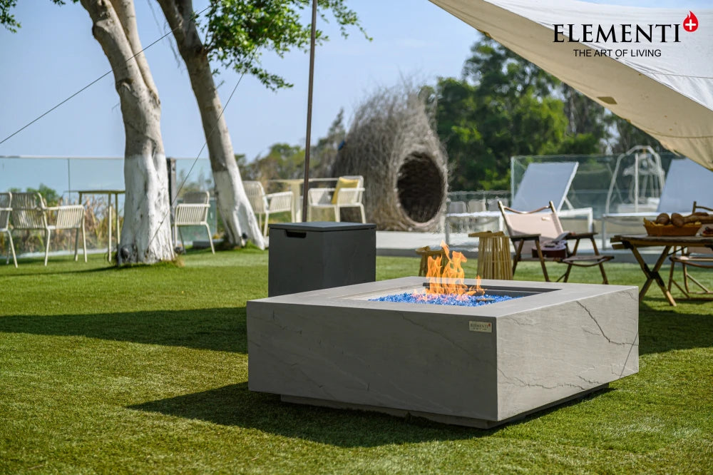 Capertee Fire Table - Space Grey plus Weather Cover