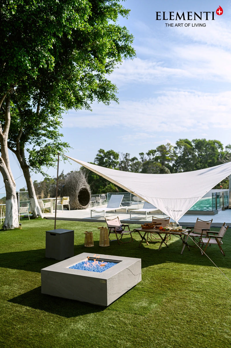 Capertee Fire Table - Space Grey plus Weather Cover