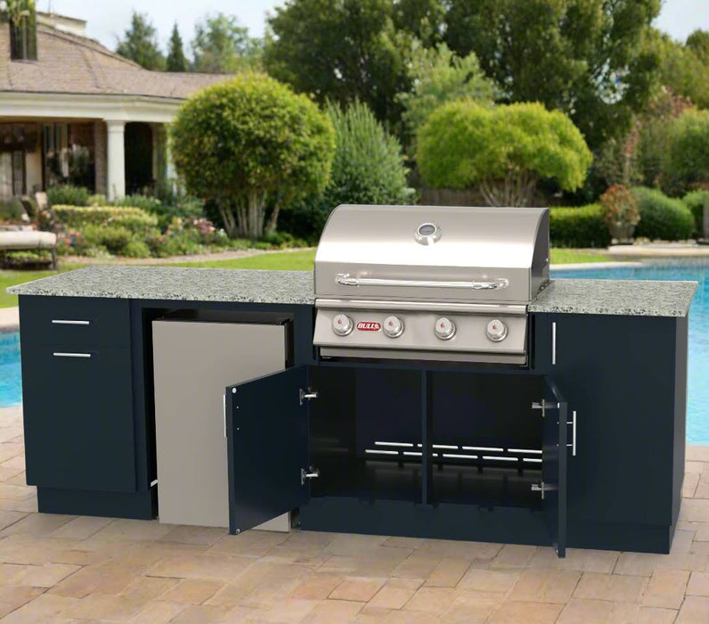 DuraBull Myrtle Beach 8Ft Straight Line Complete Outdoor Kitchen