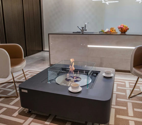 Perth Ethanol Fire Table plus Weather cover