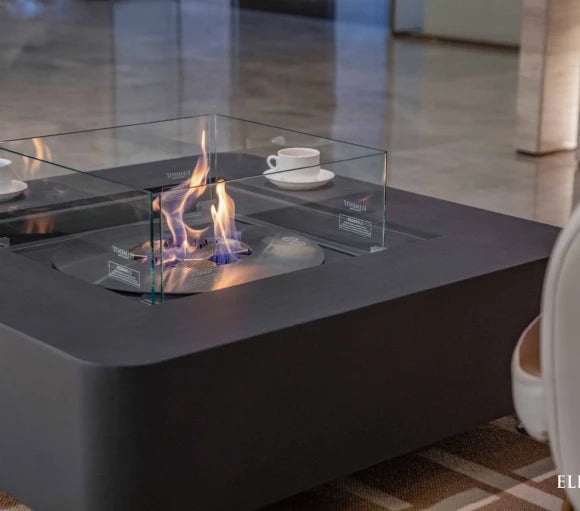 Perth Ethanol Fire Table plus Weather cover