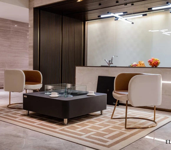 Perth Ethanol Fire Table plus Weather cover