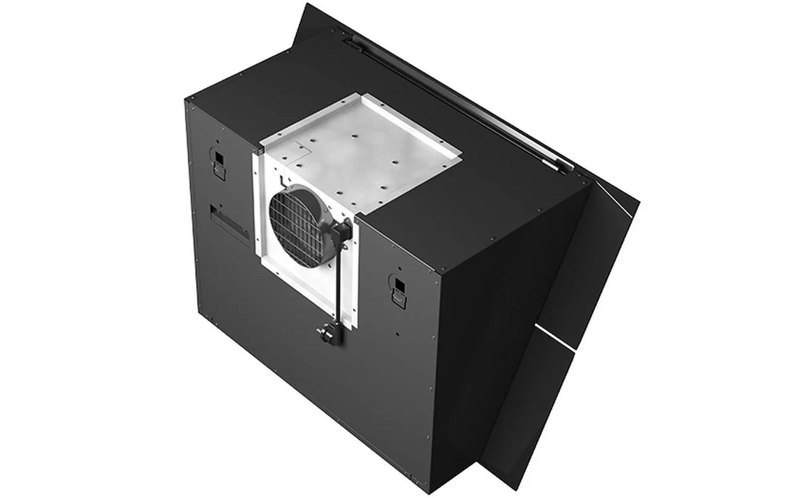 Airforce F179 90cm Wall Mounted Designer Cooker Hood - White Glass