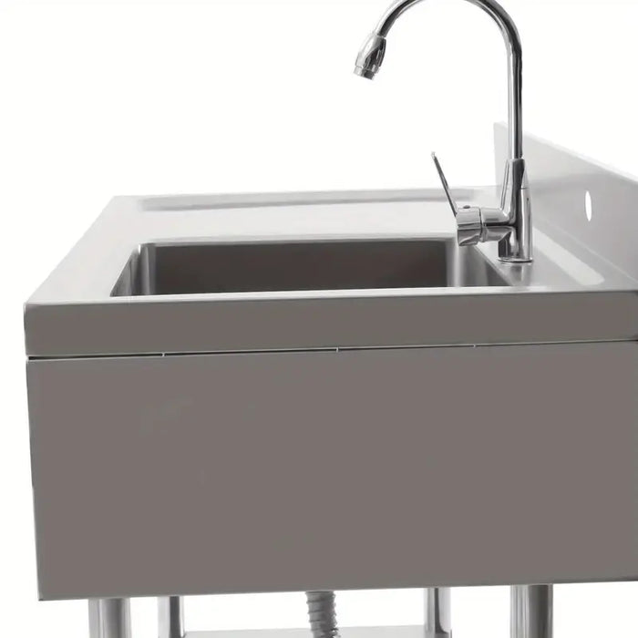 Stainless Steel Sink With One Basin Plus Tap