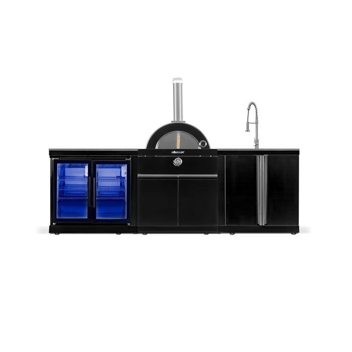 Goriller Outdoor Kitchen | Pizza Oven, Sink & Fridge | 2.5m