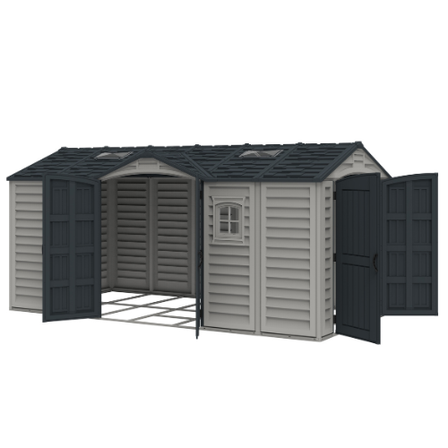Saffron Apex Extra 15x8 Plastic Vinyl Shed