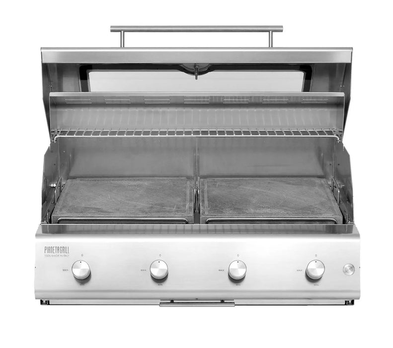 Pianeta Grill - Fry Top 750 4-burner gas barbecue with Soapstone