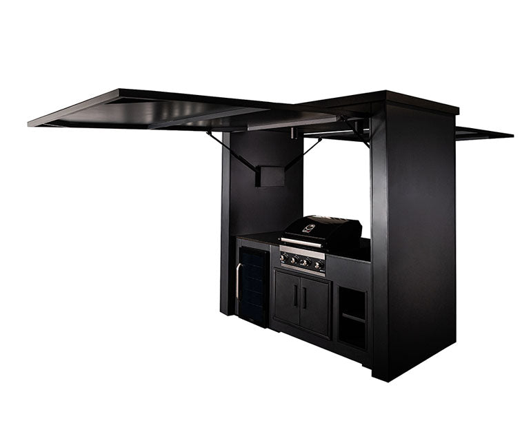 Grillandia Outdoor Kitchen Cabana Pod with Two Doors Complete With Fridge and Sink - 2.4m