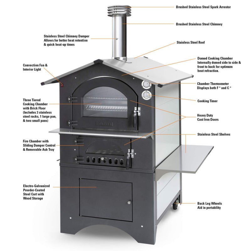 Fontana Forno Italia Outdoor Wood Pizza Oven
