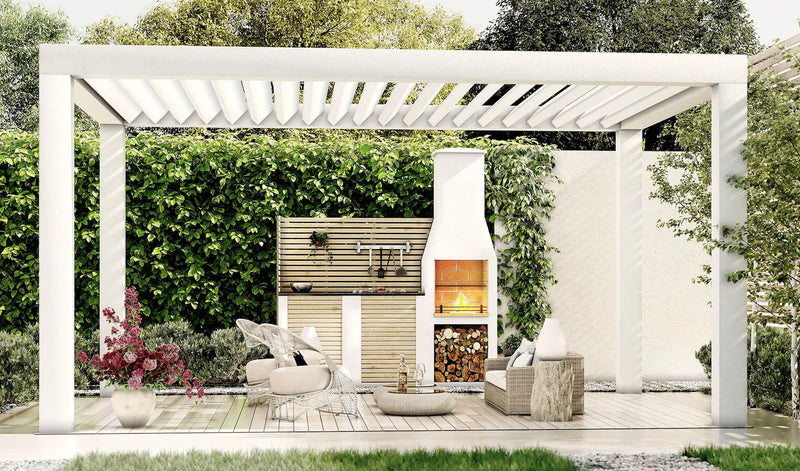 Volcanic Pumice Outdoor Kitchen Hale (left hand kit)