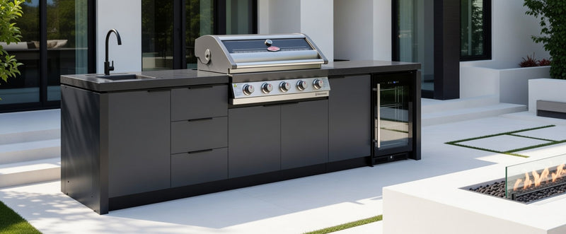 Cabinex Premium Outdoor Kitchen With Beefeater Signature 1600S 5 Burner Gas BBQ | 3.4Meters