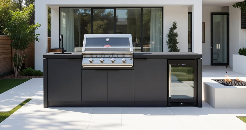 Cabinex Classic Outdoor Kitchen Paired with Beefeater 7000 Classic 4 Burner | 2.7Meters
