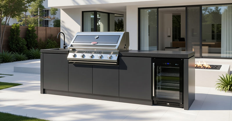 Cabinex Classic Outdoor Kitchen Paired with Beefeater 7000 5 Burner Classic | 2.9Meters