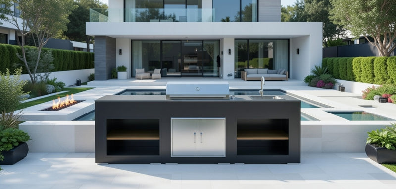 Grillandia Outdoor Kitchen Beefeater Proline Roaster, and Sink | 2.5M