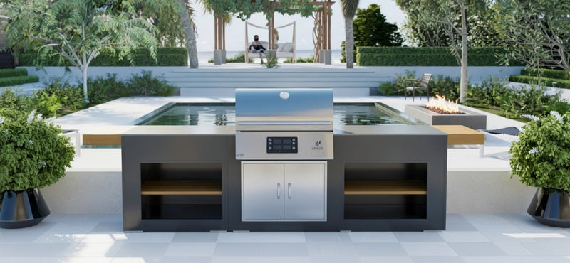Grillandia Outdoor Kitchen and Electric Land Mann Grill - 2.5M