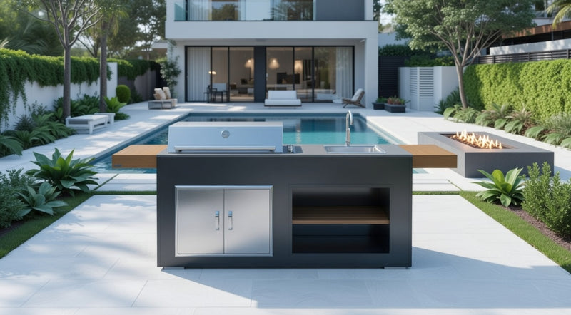 Grillandia Outdoor Kitchen Beefeater Proline Roaster, and Sink - 2.2M