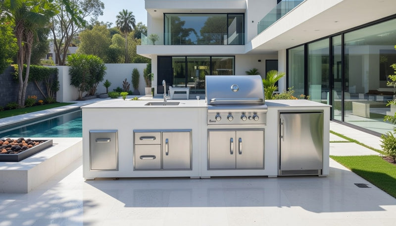 Grillandia Outdoor Kitchen With Fridge, and Sink | 2.5M