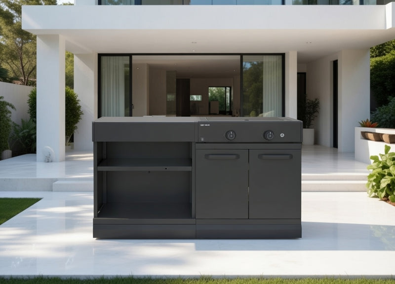 GRLLR Outdoor Kitchen Stove and Open shelve | Full length 1.6M